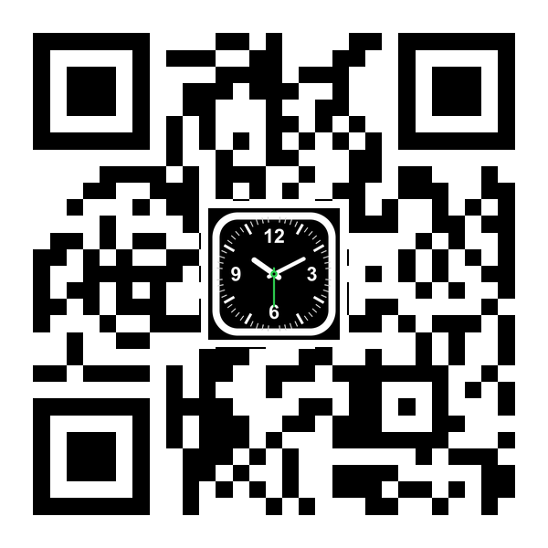 QR code that opens iWake in the App Store or on Google Play